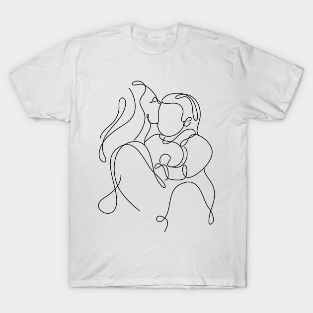 Women Day Line Art Minimal T-Shirt by Twiri